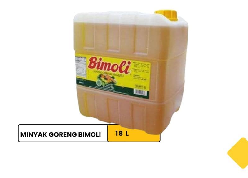 Minyak goreng merk Bimoli 18 liter/Bimoli brand cooking oil, 18 liters