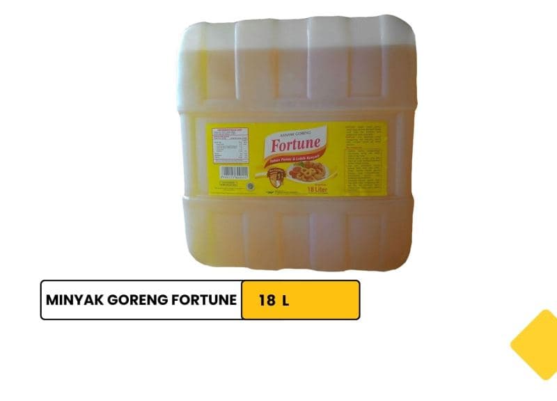 Minyak Goreng merk Fortune 18 liter/ Fortune brand cooking oil 18 liters