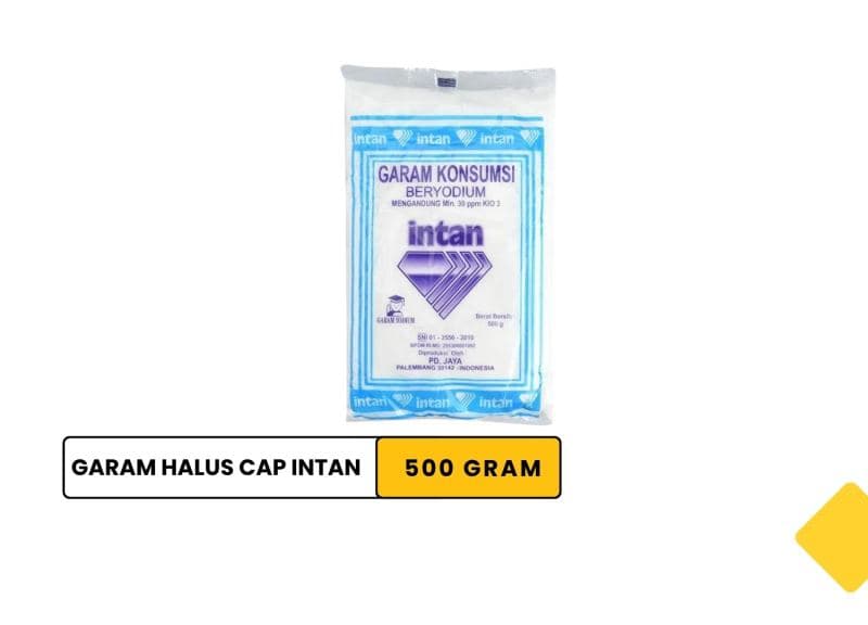 Garam Halus Beryodium Cap Intan 500 GR / Fine Iodized Salt Cap Intan 500 GR