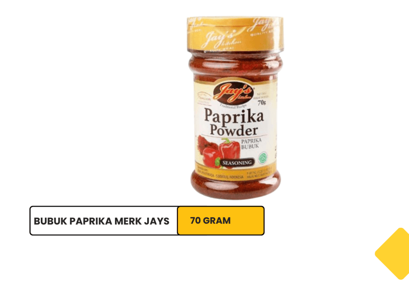 Bubuk Paprika Merk Jays 70 GR / Paprika Powder Jays 70 GR