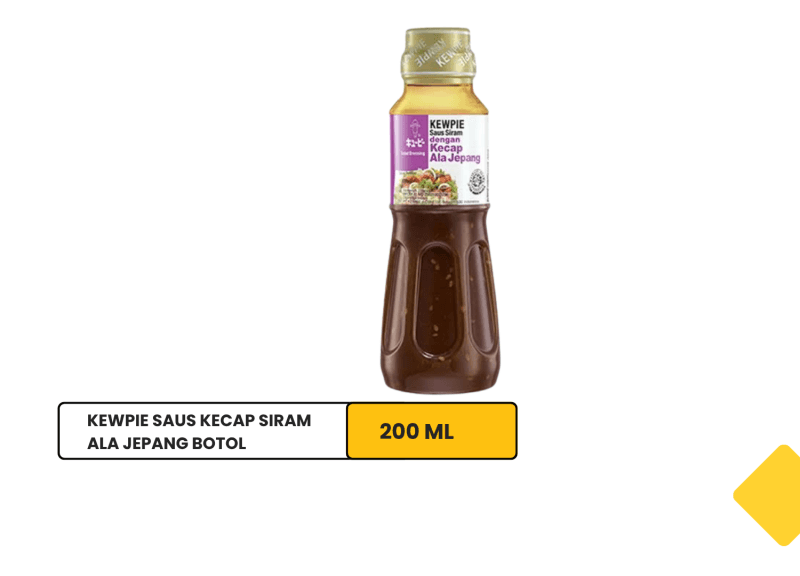 Kewpie Saus Kecap Siram ala Jepang Botol 200 ml / Kewpie Japanese Soy Sauce 200 ml