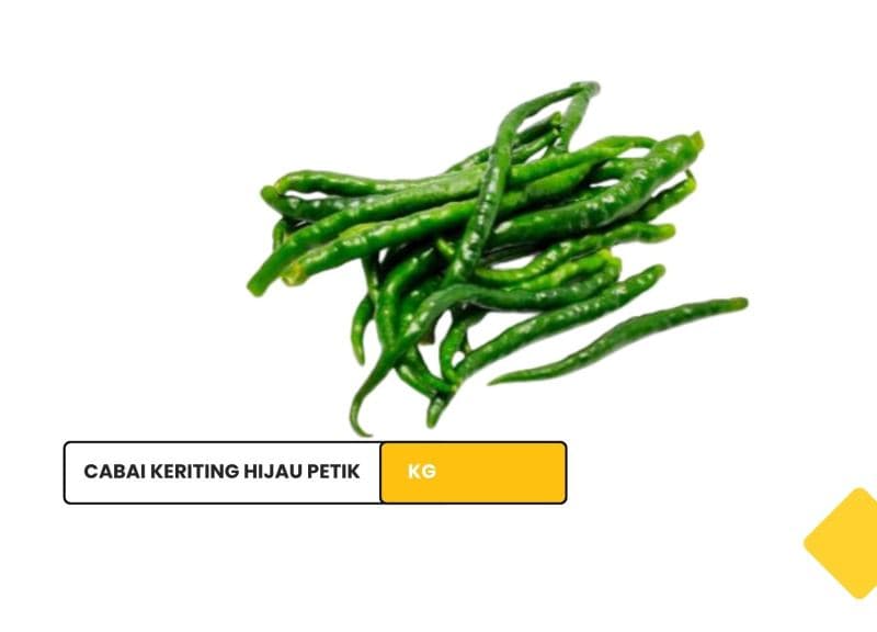 cabai keriting hijau petik