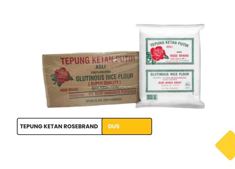 Tepung Ketan Rosebrand 500 gram (20 bks)/ Glutinous Rice Flour 500 gram