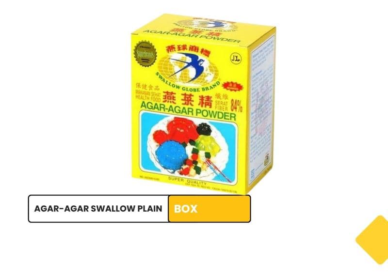 Agar-agar Swallow Plain (isi 12) / Swallow Plain jelly Powder