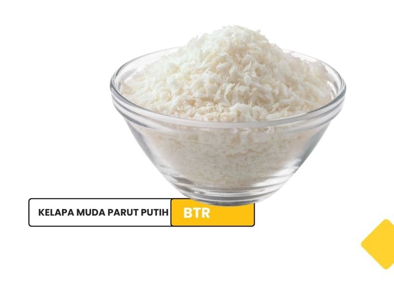 Kelapa Muda Parut Putih / White Grated Young Coconut