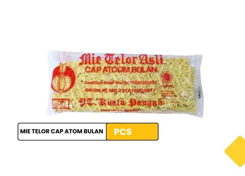 Mie Telor Cap Atom Bulan 200 gr / Egg Noodles Cap Atom Bulan 200 gr