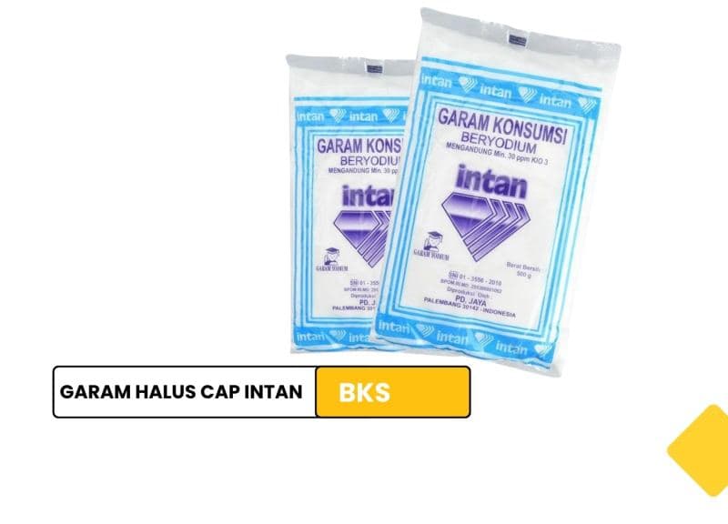 Garam Halus Beryodium Cap Intan 1000 GR / Fine Iodized Salt Cap Intan 1000 GR