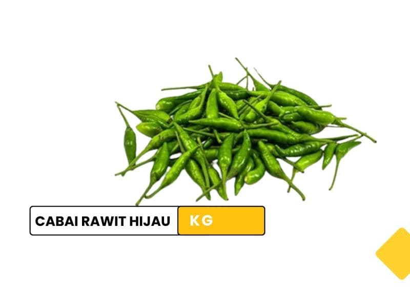 Cabai rawit hijau / green bird's eye chili